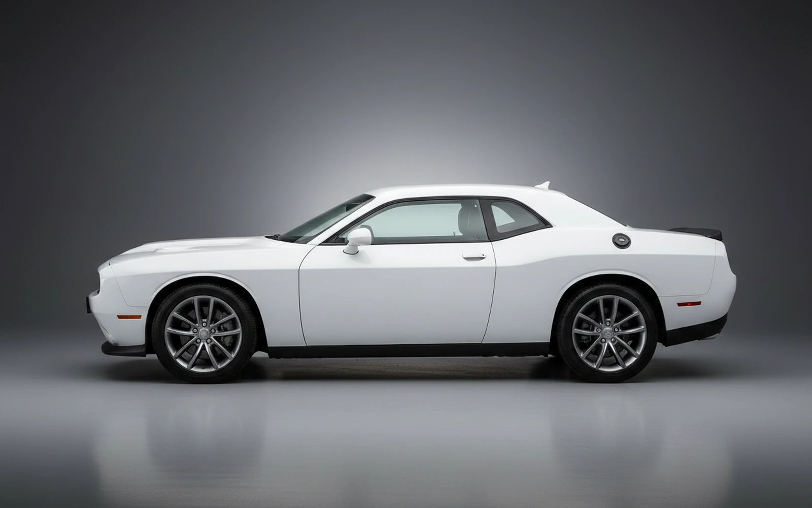 Dodge Challenger Black White 2023 — exterior rear view