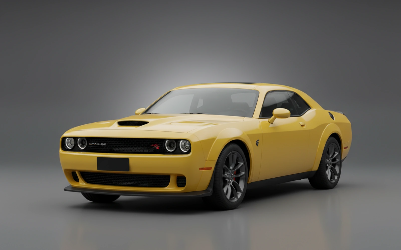 Dodge Challenger R/T Scat Pack Yellow 2022 for rent in Miami — exterior photo