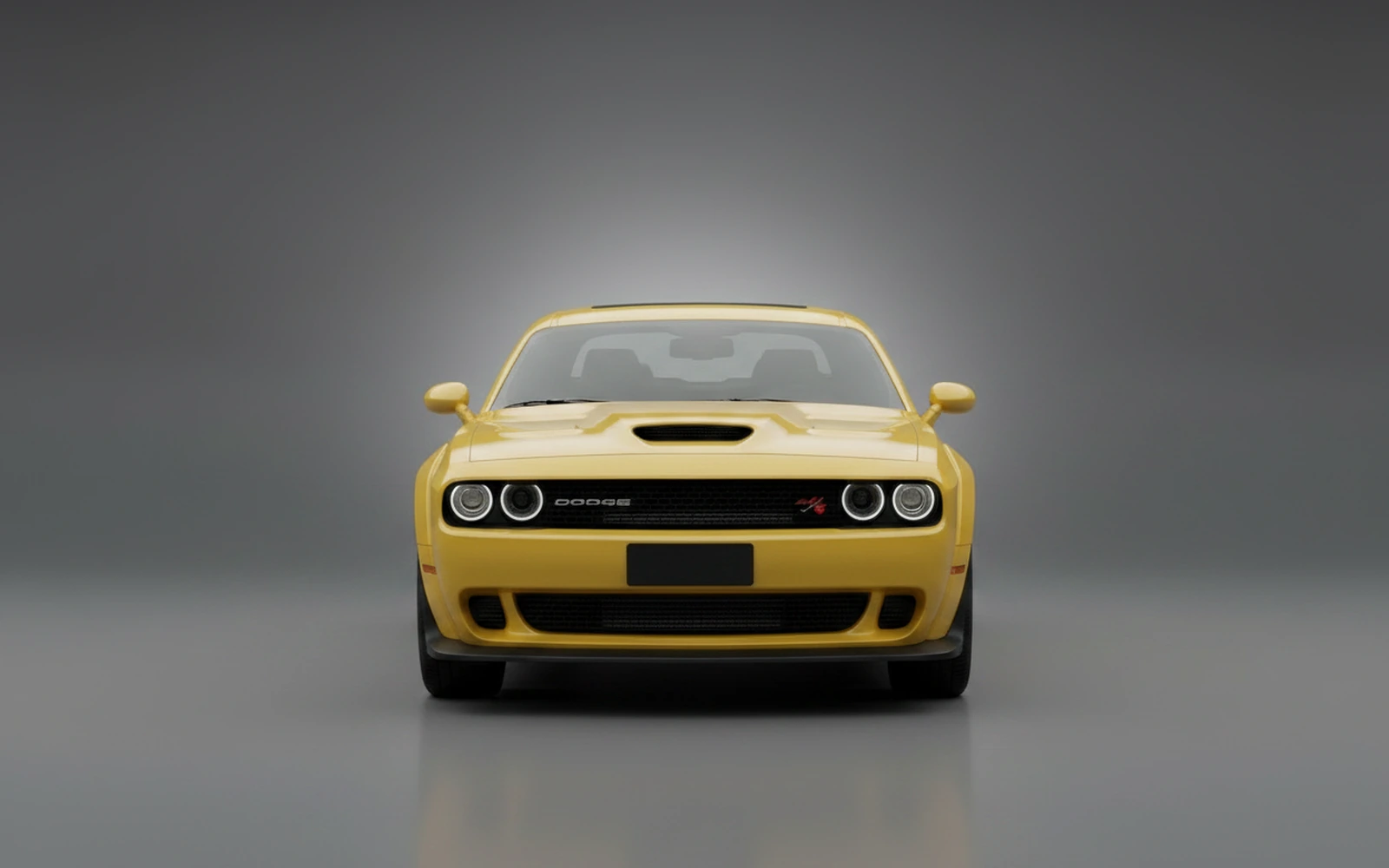 Dodge Challenger R/T Scat Pack Yellow 2022 — exterior side view