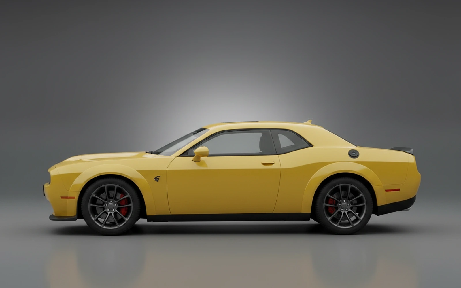 Dodge Challenger R/T Scat Pack Yellow 2022 — exterior rear view