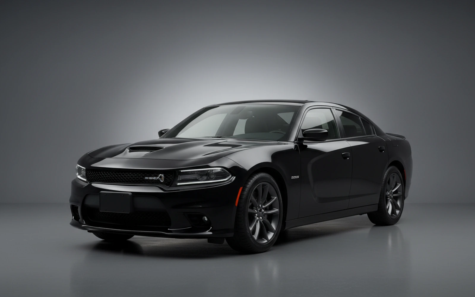 Dodge Charger Black 2022 for rent in Miami — exterior photo