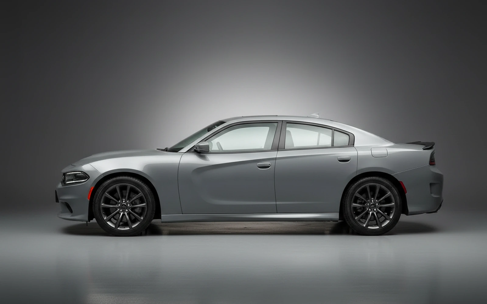 Dodge Charger Grey 2022 — exterior rear view