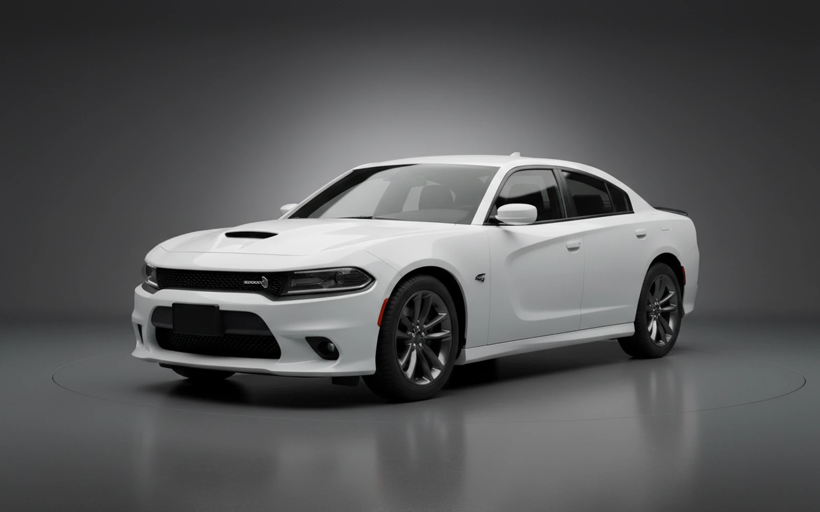 Dodge Charger White 2022 for rent in Miami — exterior front view