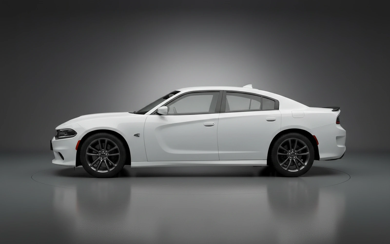 Dodge Charger White 2022 — exterior rear view