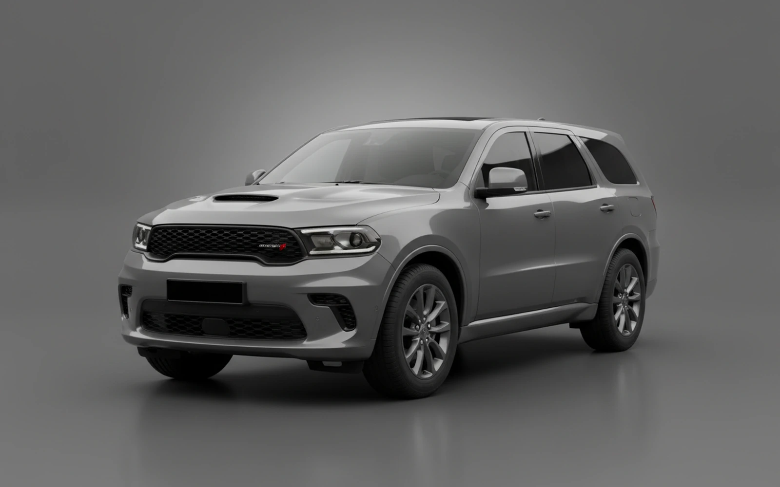 Dodge Durango Grey 2023 for rent in Miami — exterior front view