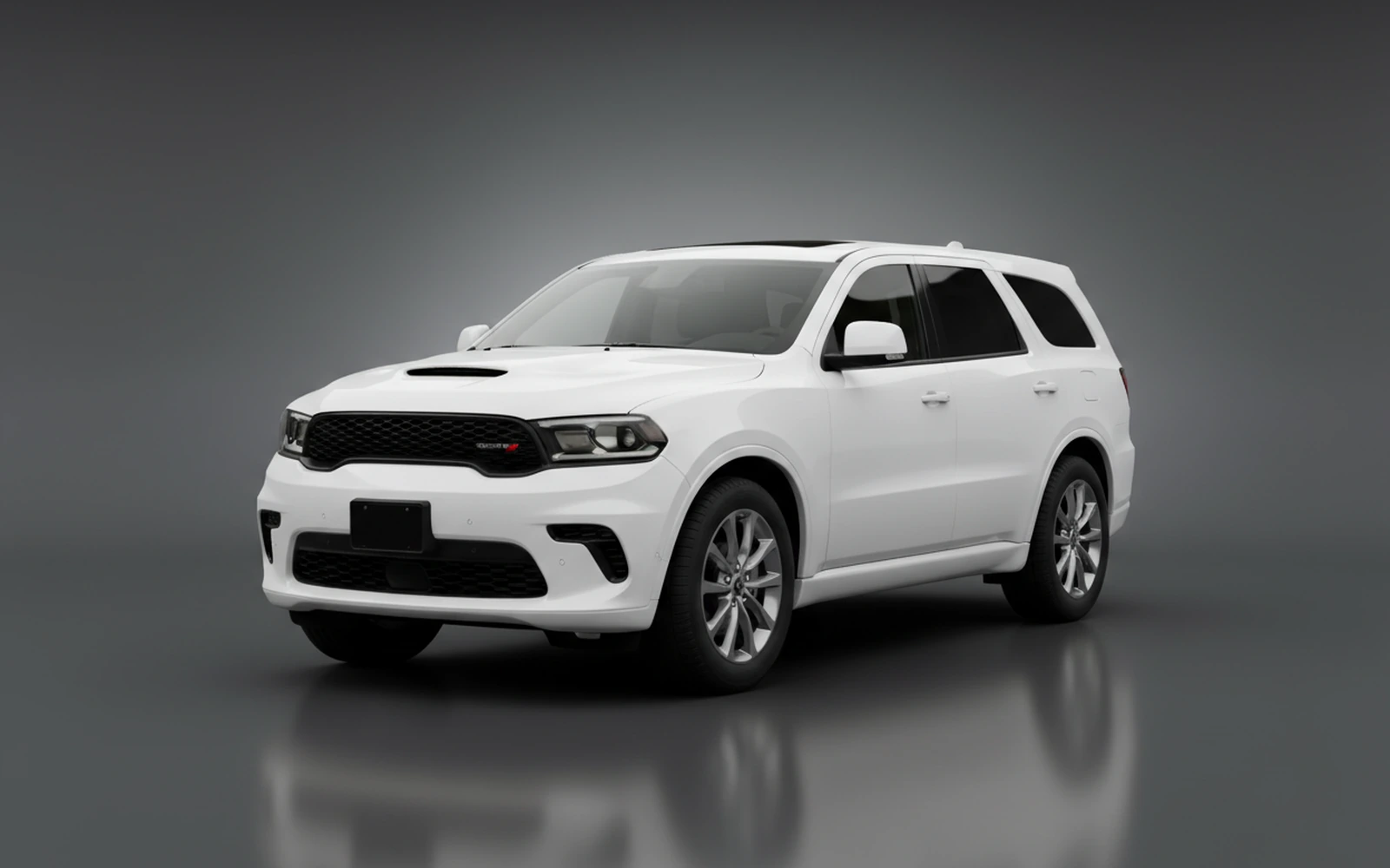 Dodge Durango White 2023 for rent in Miami — exterior front view