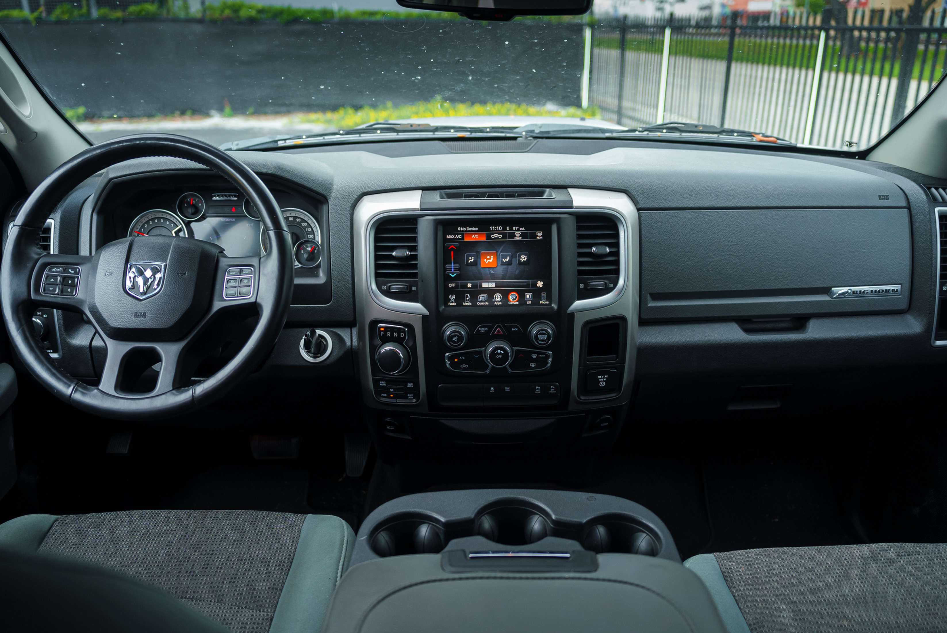 Dodge Ram 1500 Hemi V8 Black — interior dashboard