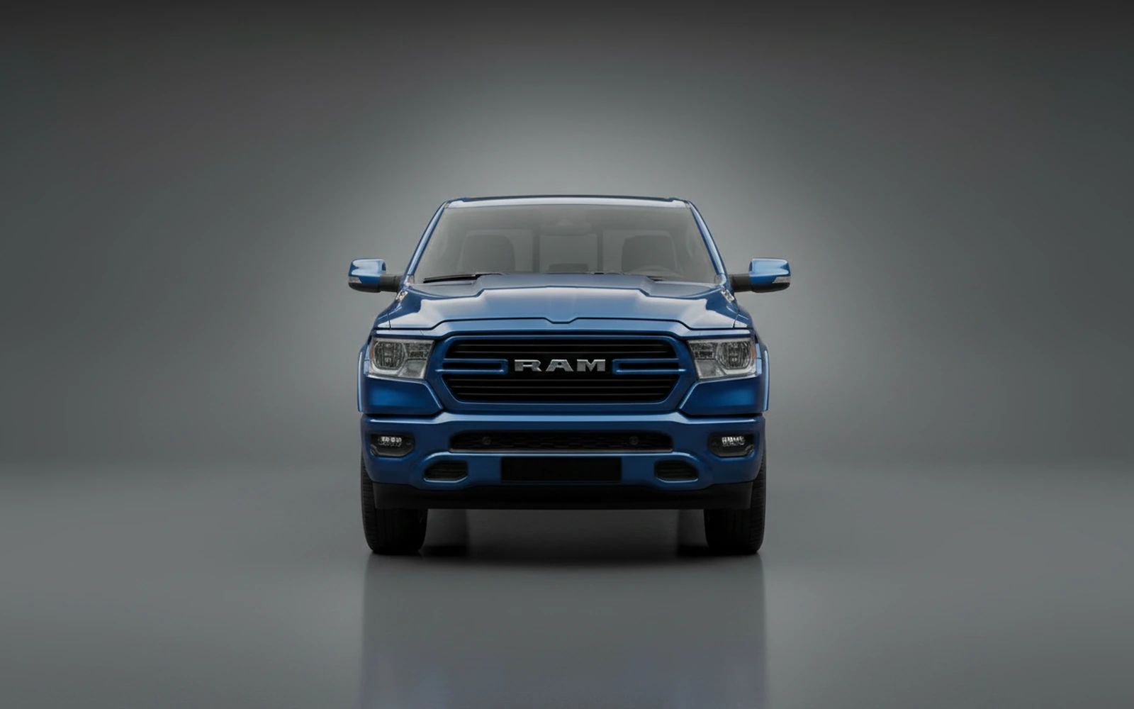 Dodge Ram 1500 Hemi V8 Blue 2022 — exterior side view