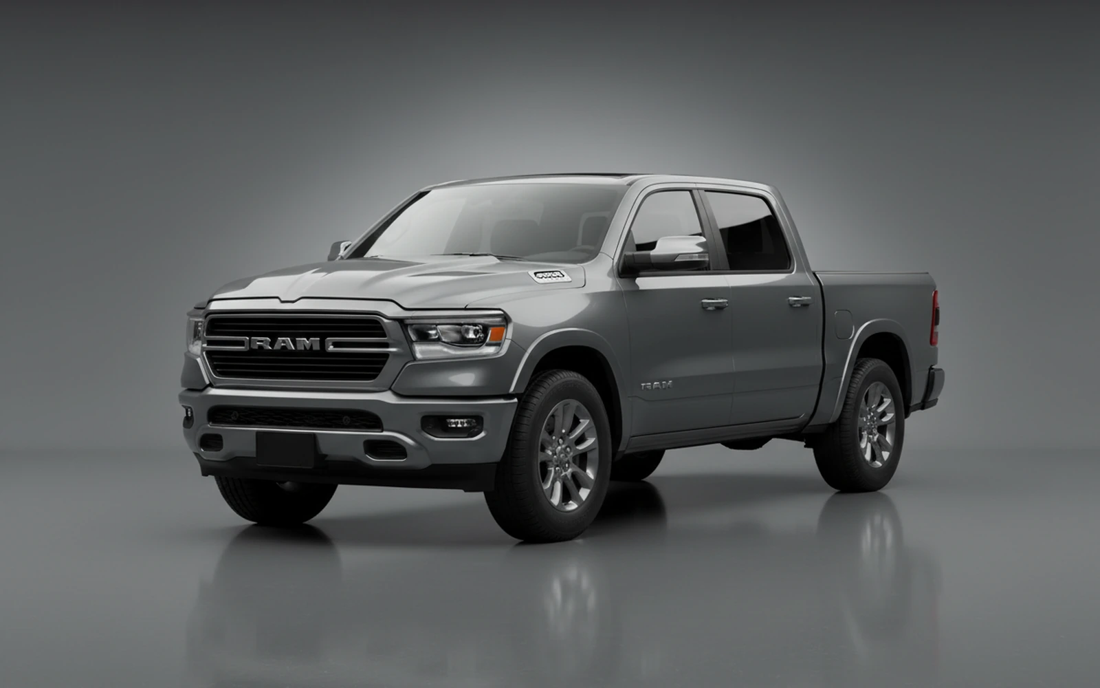 Dodge Ram 1500 Hemi V8 Grey 2022 for rent in Miami — exterior front view