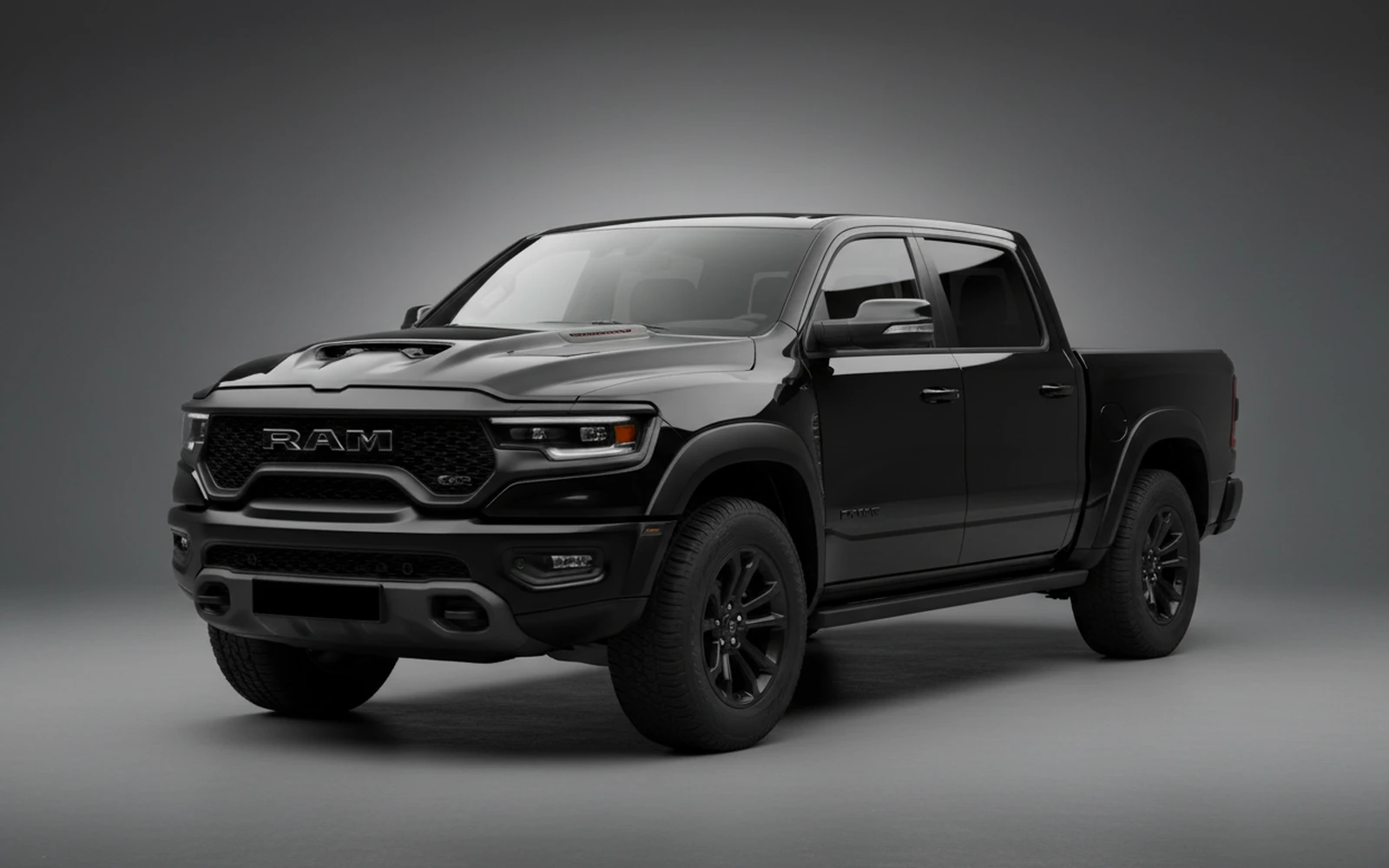 Dodge Ram TRX Black 2021 for rent in Miami — exterior front view