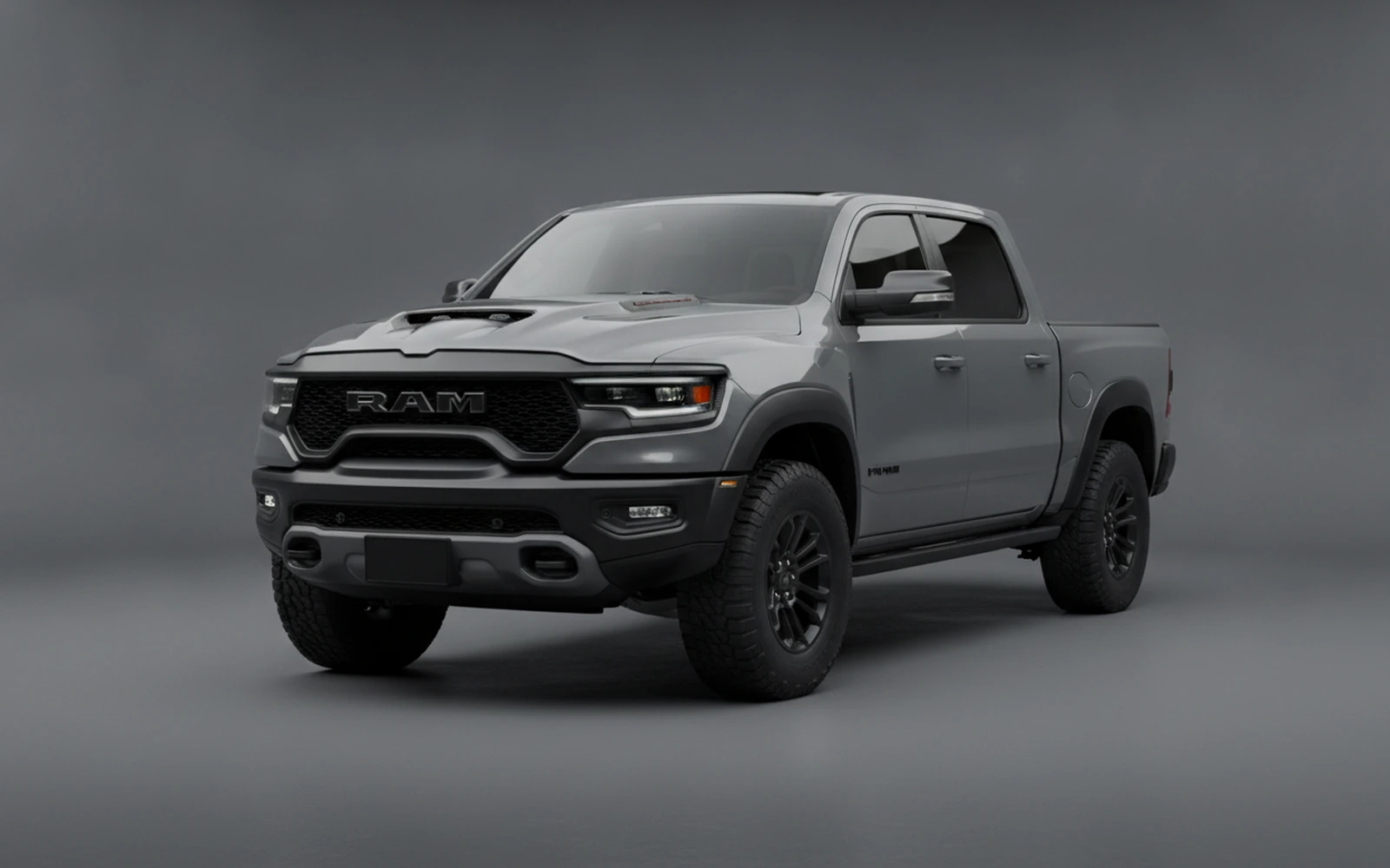 Dodge Ram TRX Grey 2021 for rent in Miami — exterior photo