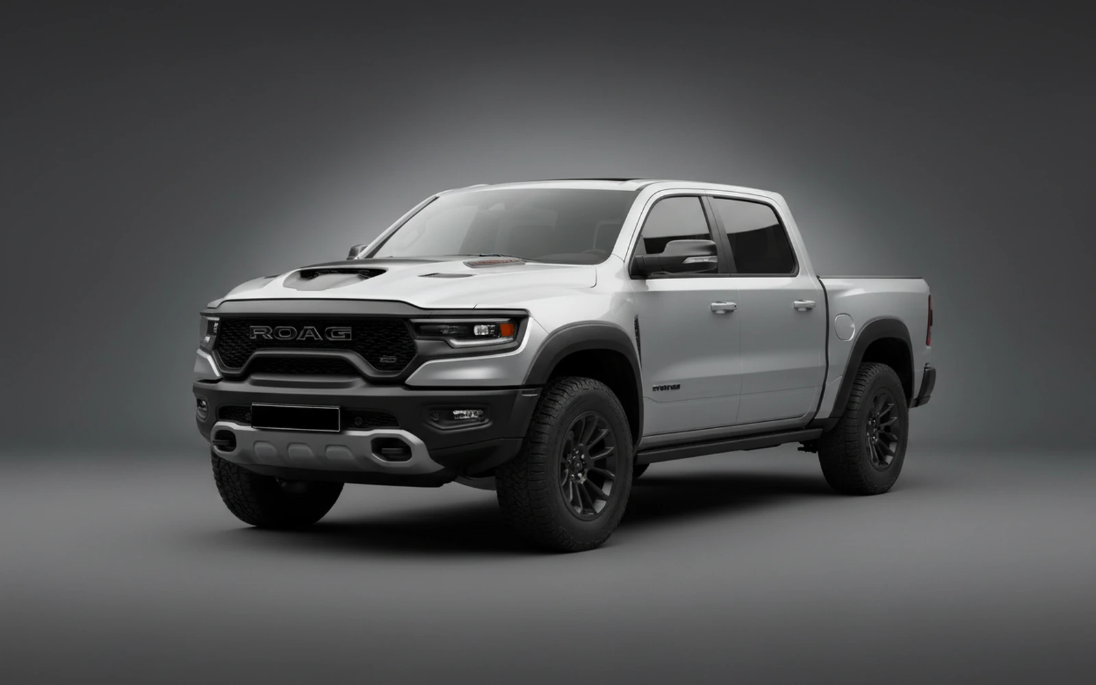 Dodge Ram TRX Plata 2021 for rent in Miami — exterior front view