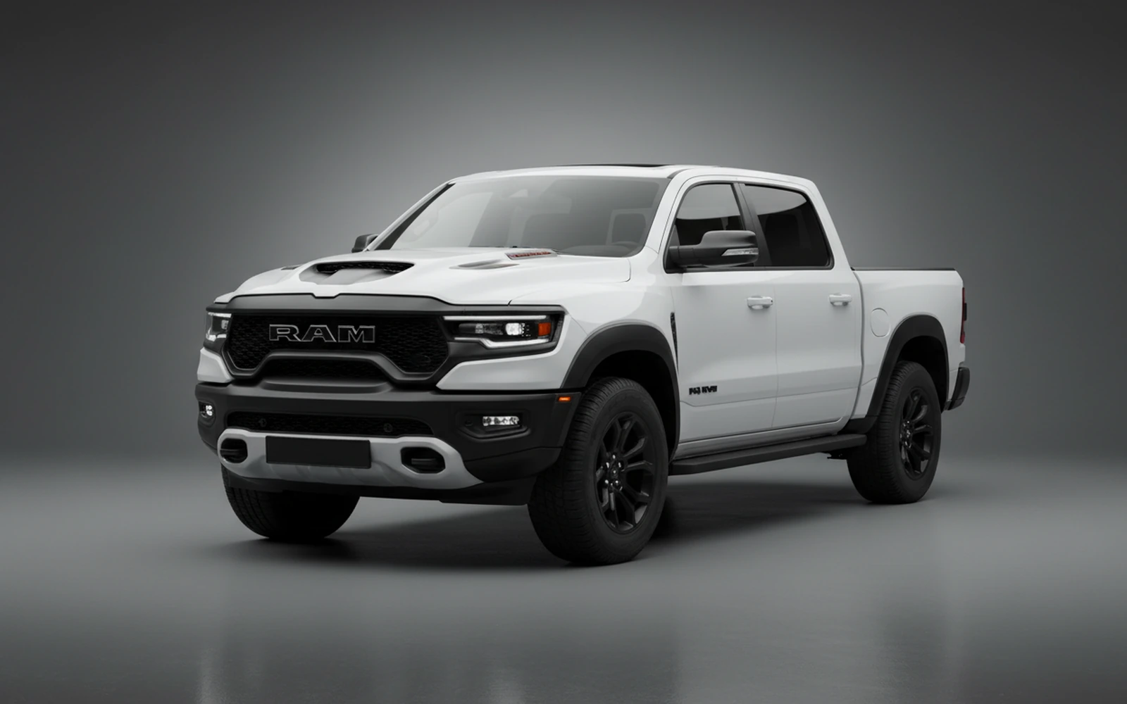 Dodge Ram TRX Blanco 2021 for rent in Miami — exterior front view