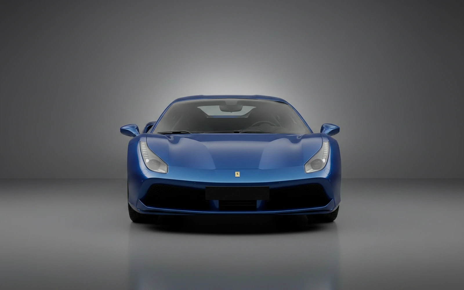 Ferrari 488 GTB Blue 2018 — exterior side view