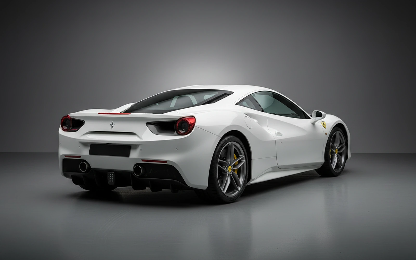 Ferrari 488 GTB White 2018 — interior dashboard