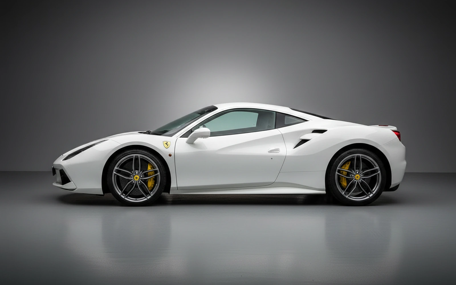Ferrari 488 GTB White 2018 — exterior rear view