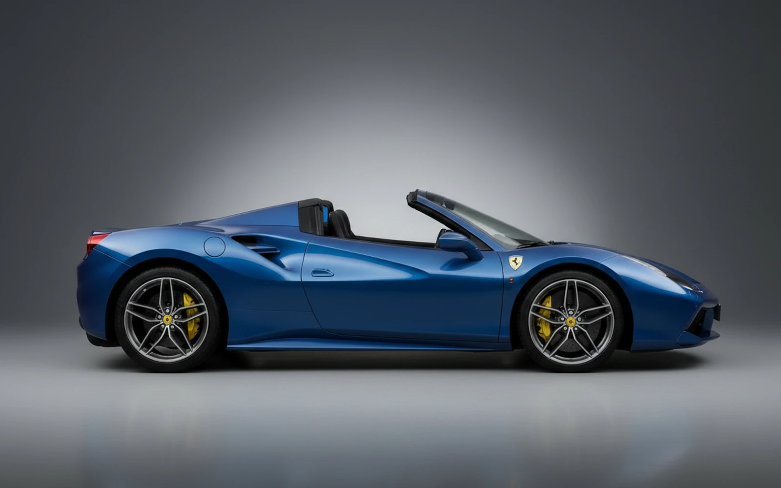 Ferrari 488 Spyder Blue 2018 — exterior rear view