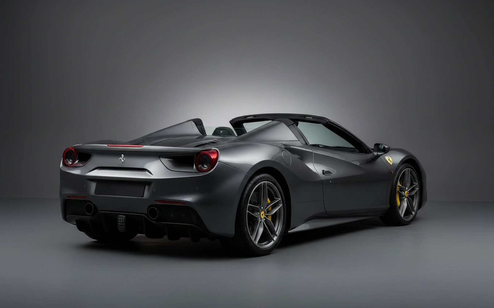 Ferrari 488 Spyder Gris 2018 — interior dashboard