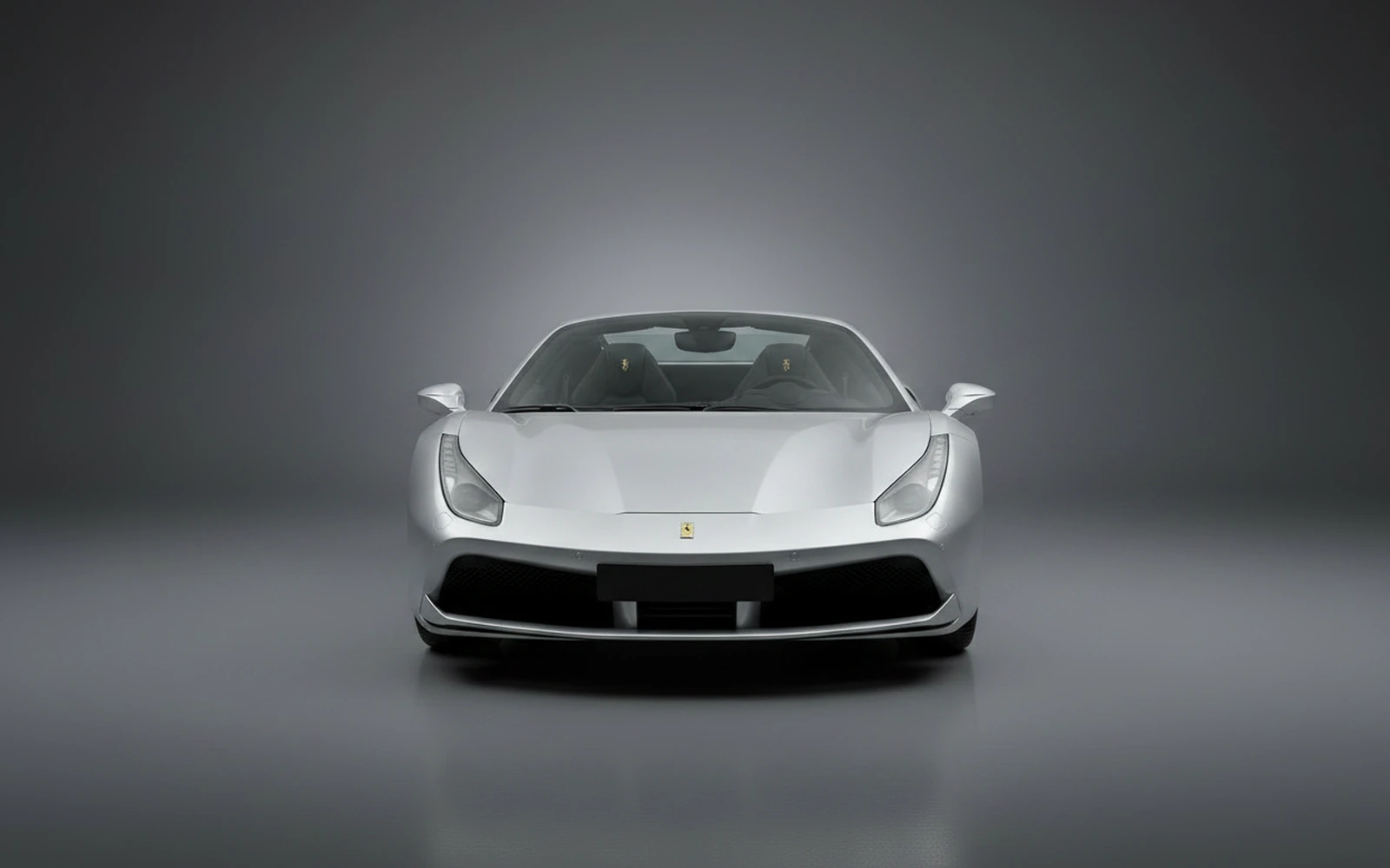 Ferrari 488 Spyder Silver 2018 — exterior side view