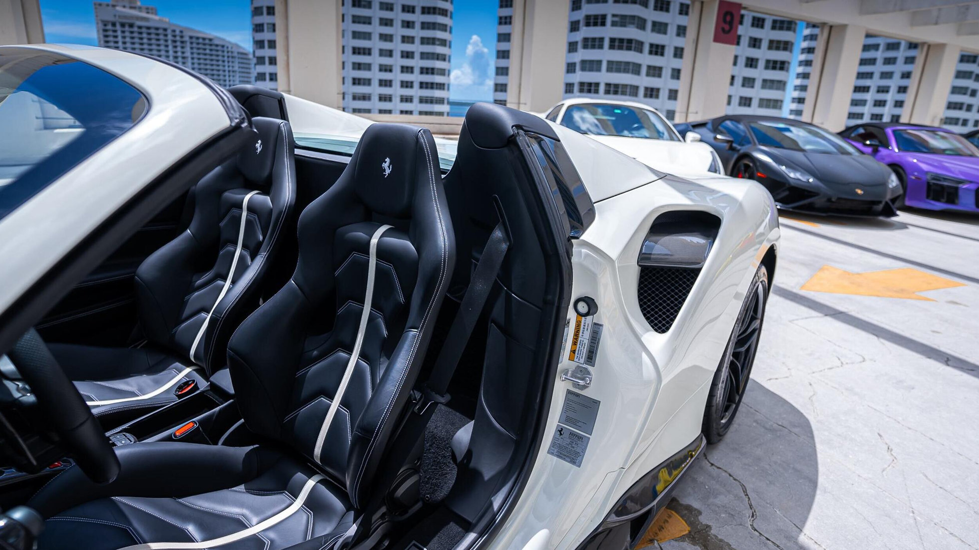 Ferrari 488 Spyder White 2018 — exterior rear view