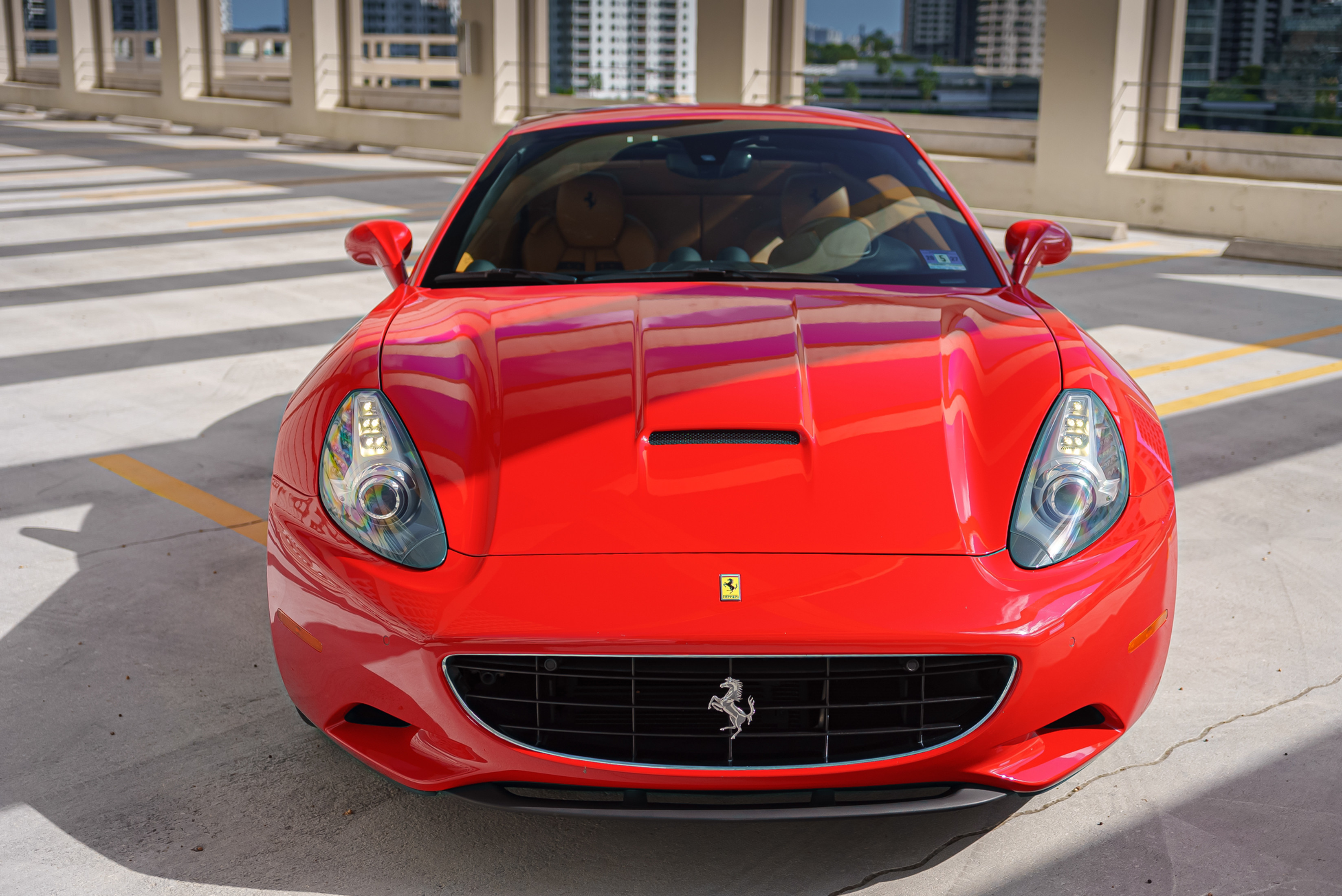 Ferrari California Red — exterior side view