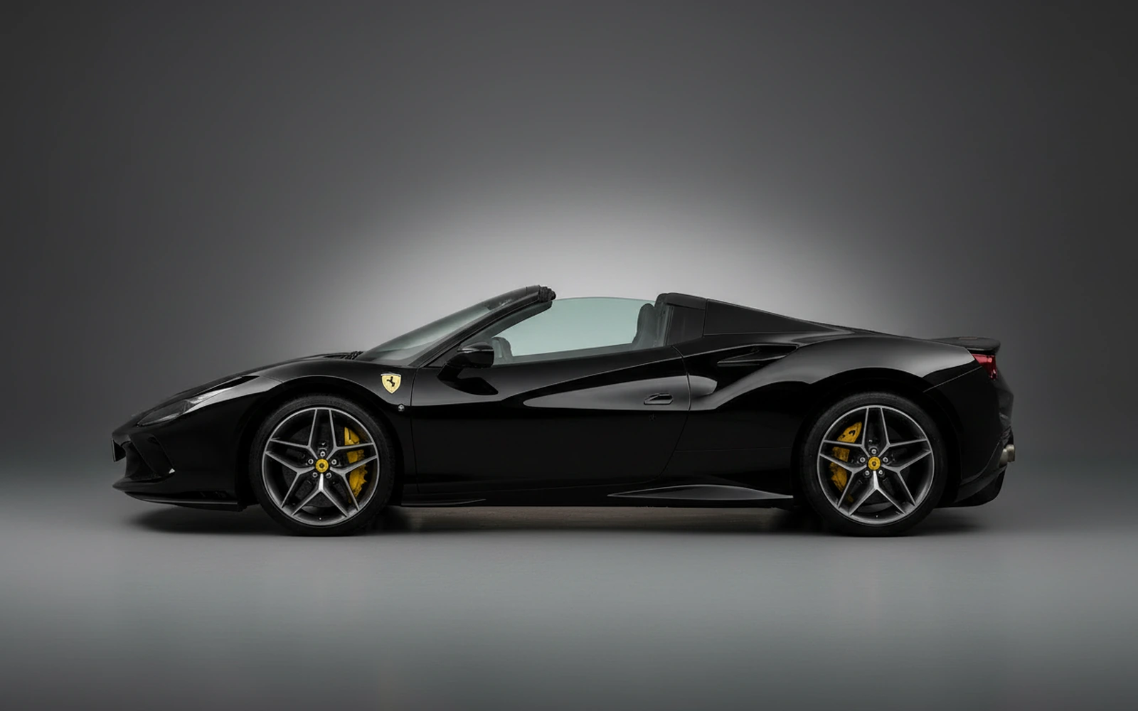 Ferrari F8 Tributo Spider Black 2022 — exterior rear view