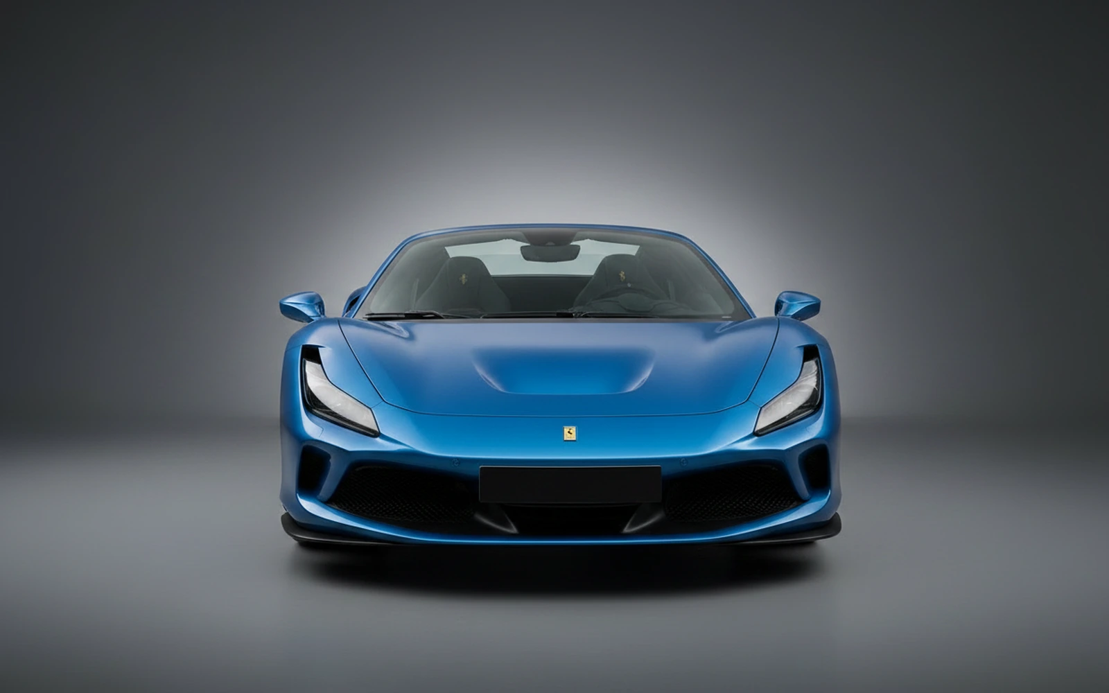 Ferrari F8 Tributo Spider Azul 2022 — exterior side view