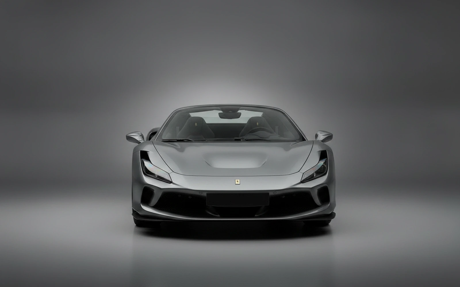 Ferrari F8 Tributo Spider Grey 2022 — exterior side view