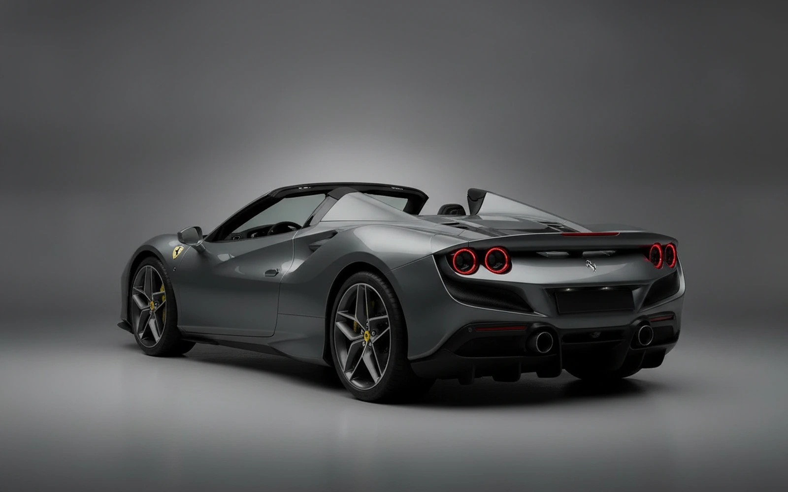 Ferrari F8 Tributo Spider Grey 2022 — interior dashboard