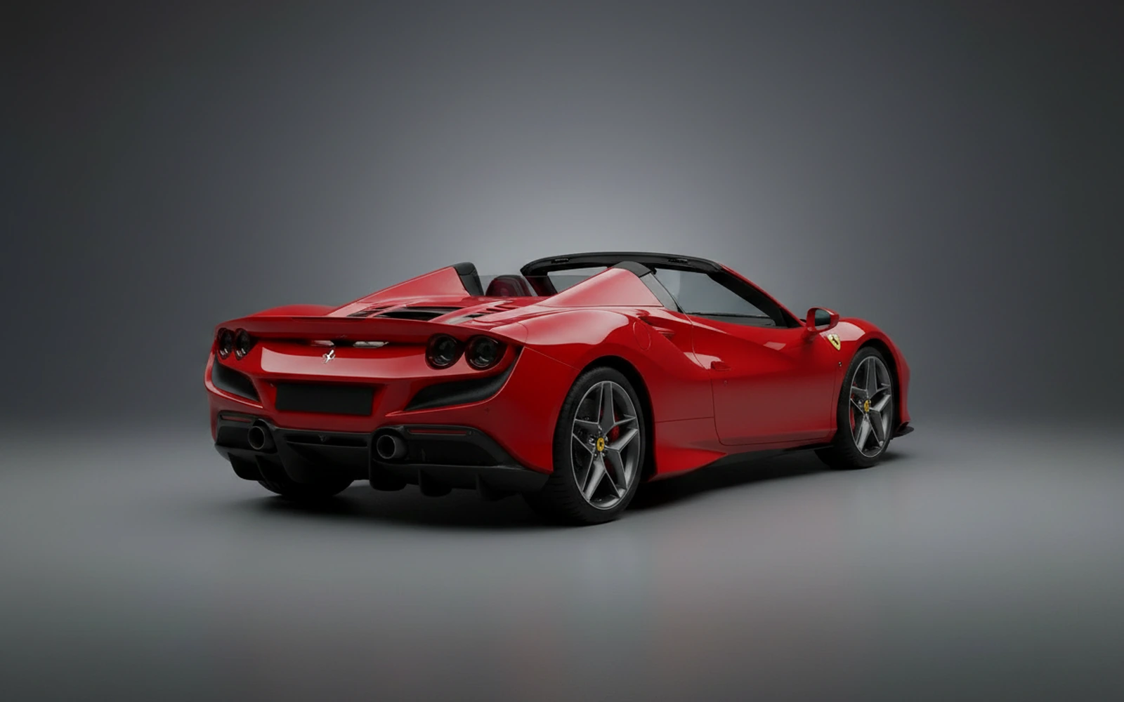 Ferrari F8 Tributo Spider Red 2022 — interior dashboard
