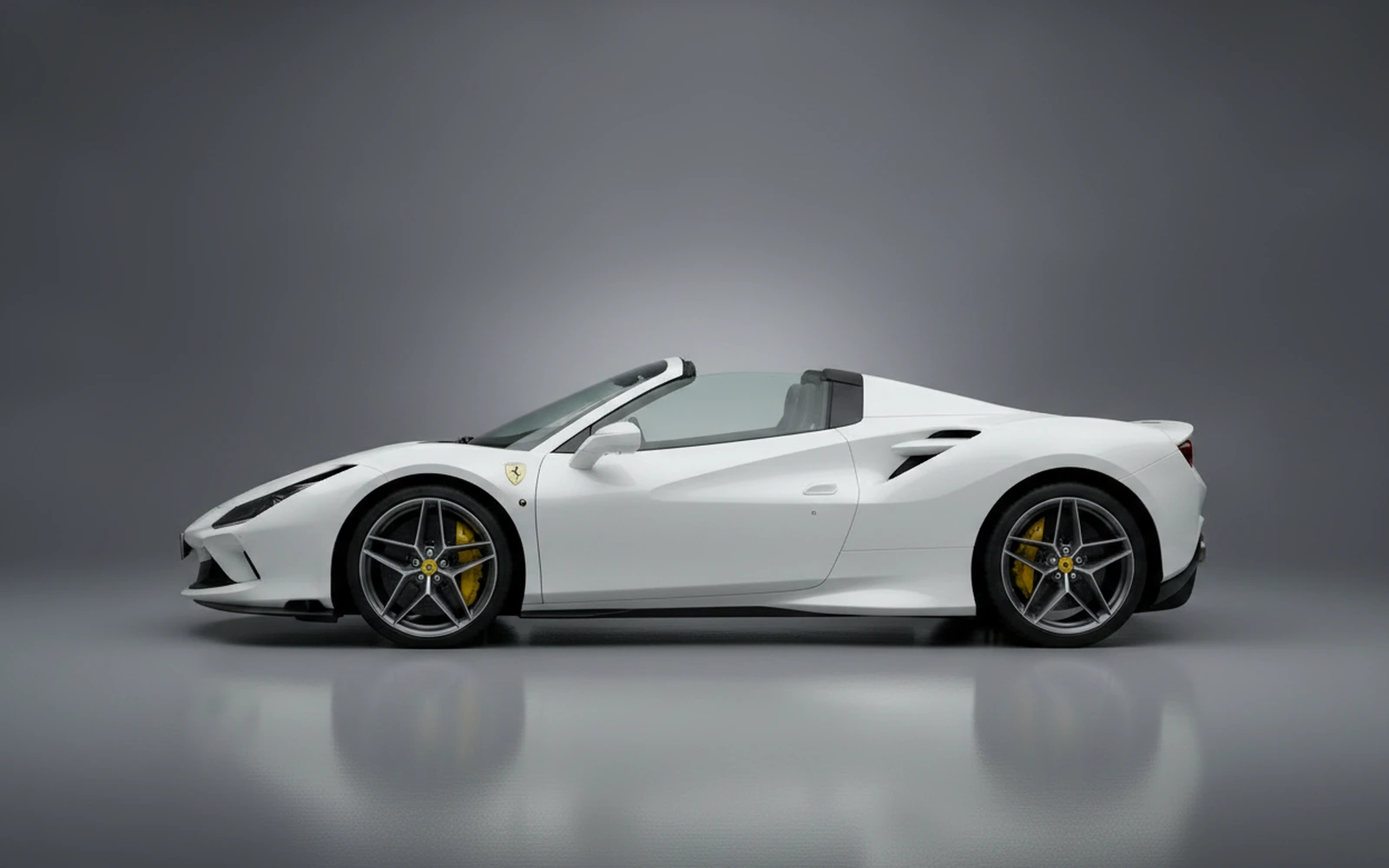 Ferrari F8 Tributo Spider White 2022 — exterior rear view