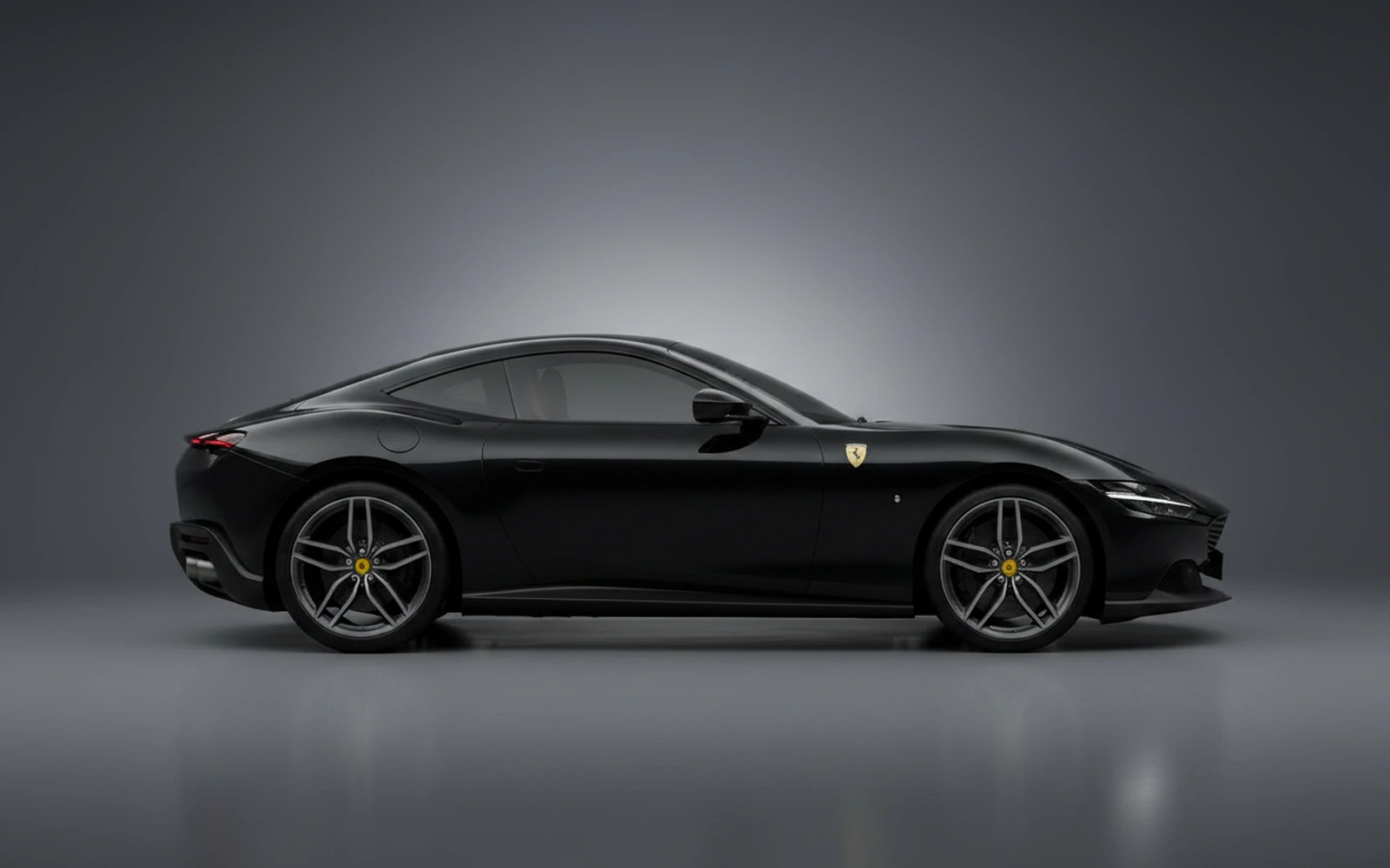 Ferrari Roma Black 2021 — exterior rear view