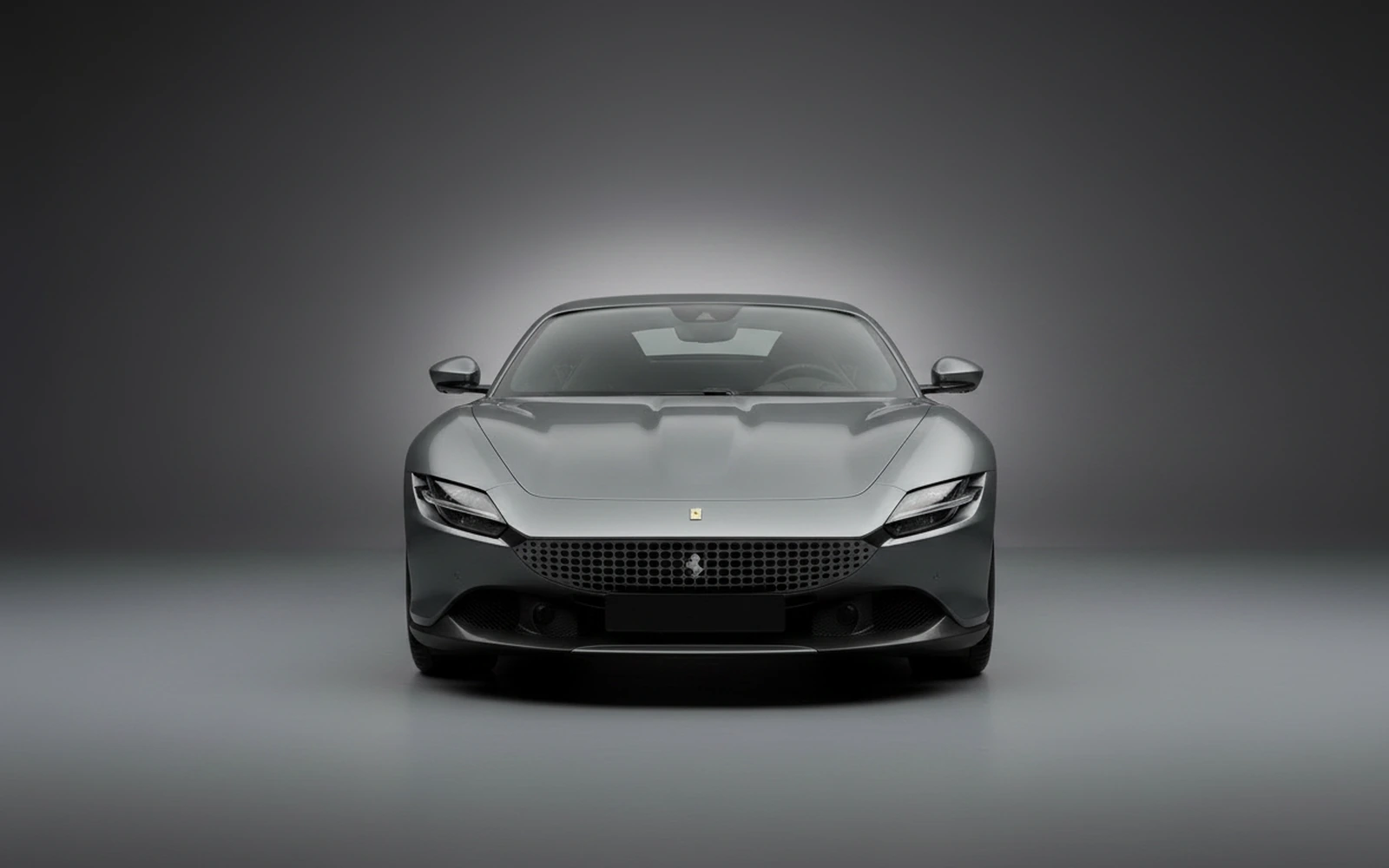 Ferrari Roma Grey 2021 — exterior side view