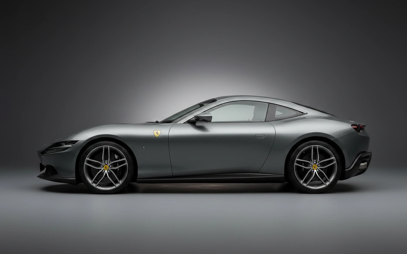 Ferrari Roma Grey 2021 — exterior rear view