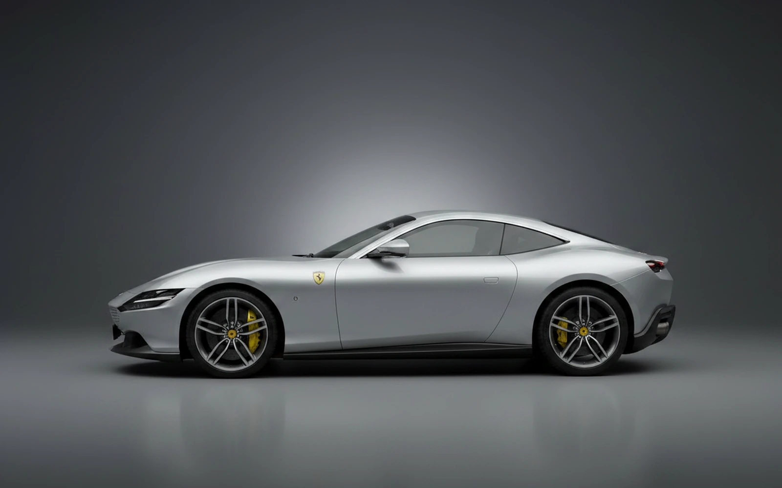 Ferrari Roma Silver 2021 — exterior rear view