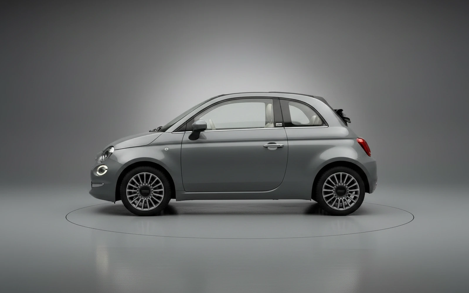 Fiat 500 Cabrio Gris 2023 — exterior rear view