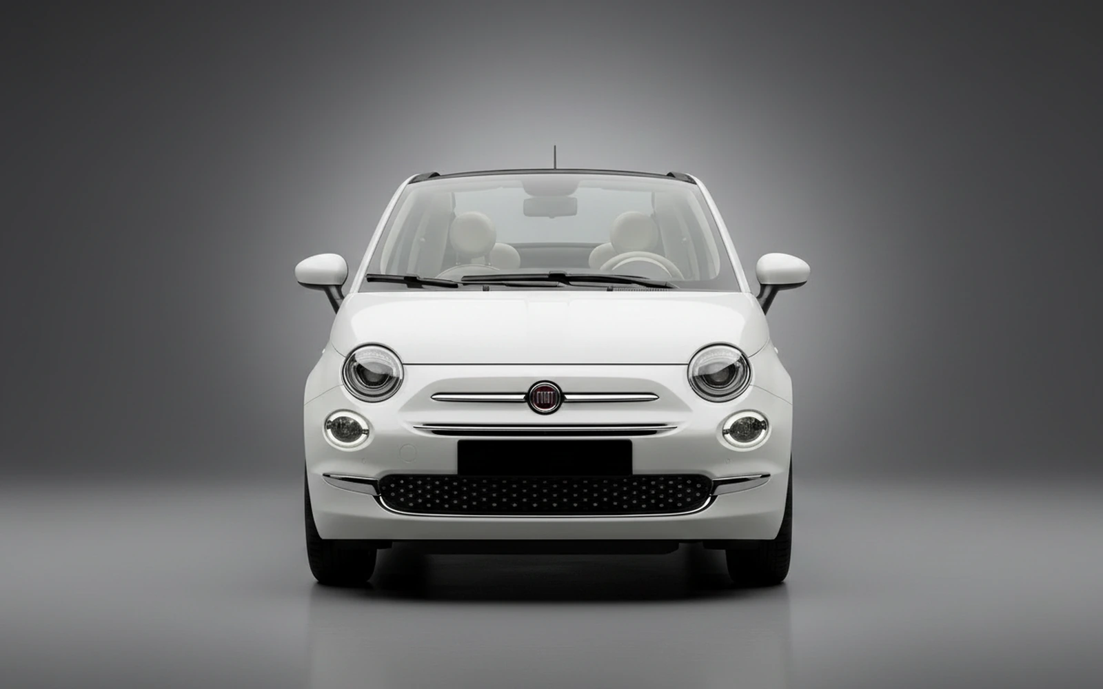 Fiat 500 Cabrio Blanco 2023 — exterior side view