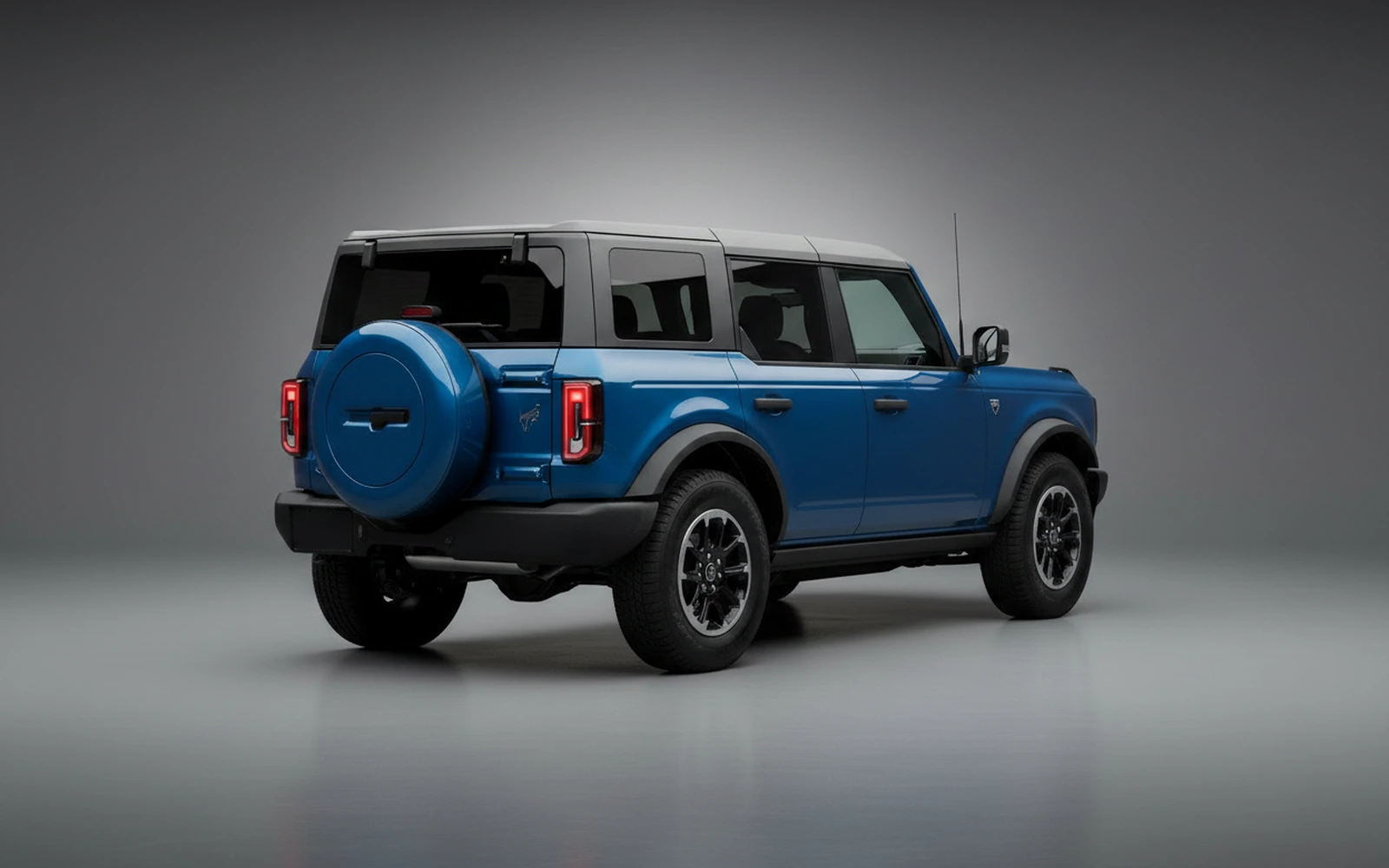 Ford Bronco Blue 2022 — interior dashboard