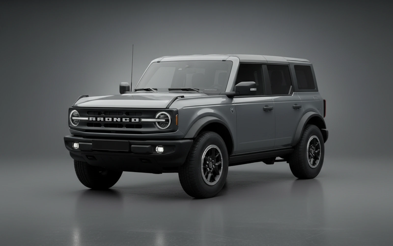 Ford Bronco Grey 2021 for rent in Miami — exterior photo