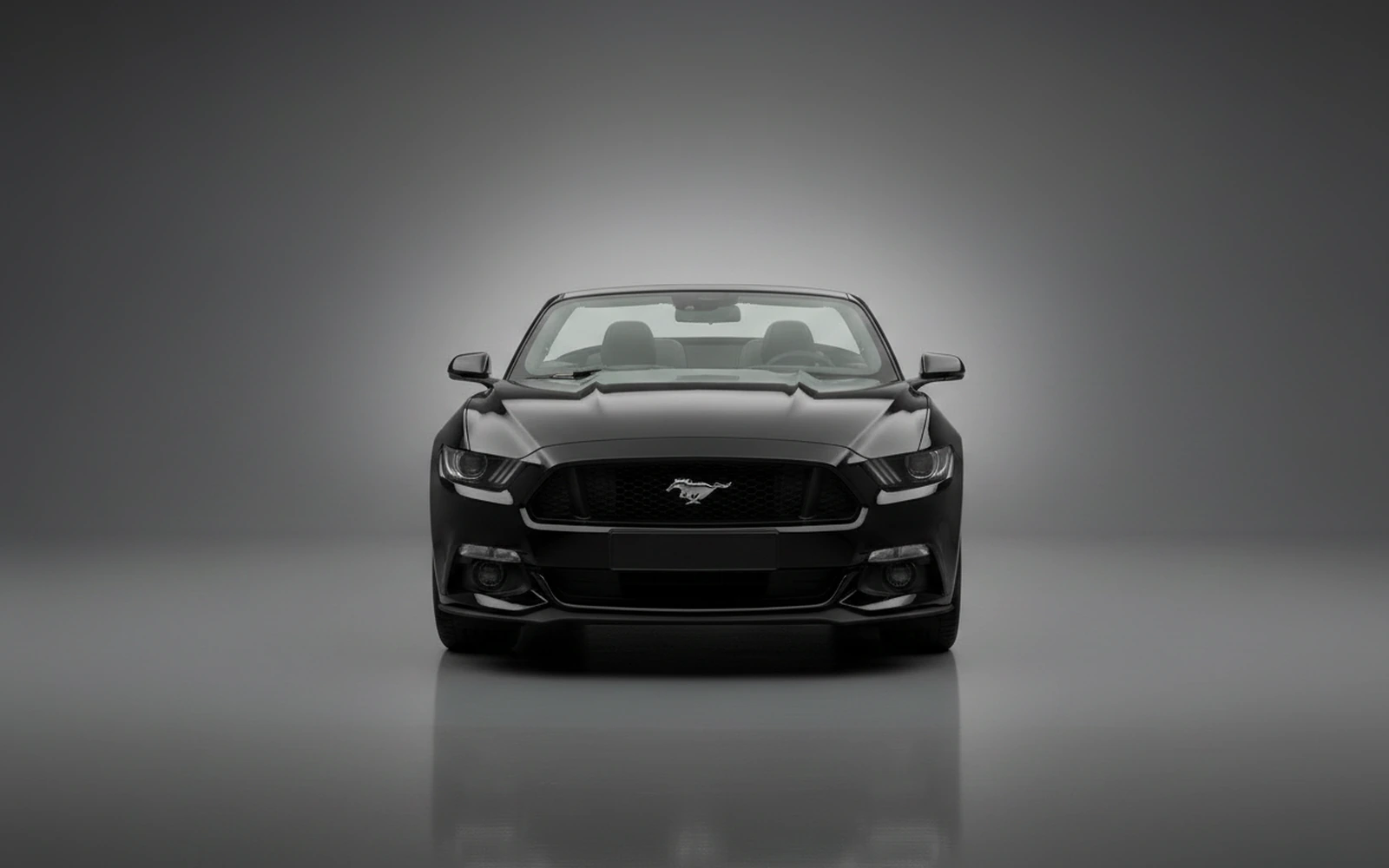Ford Mustang Black 2021 — exterior side view