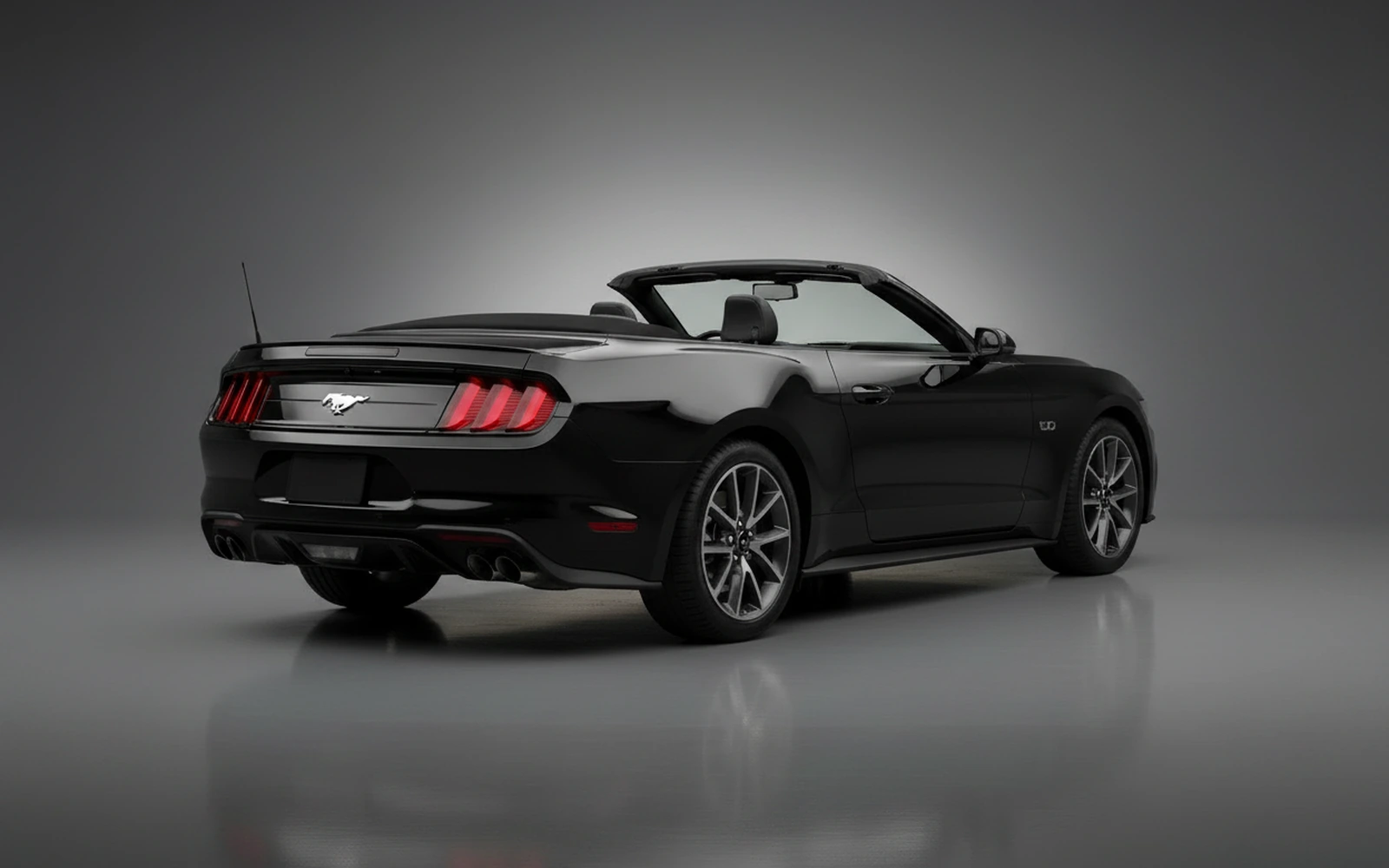 Ford Mustang Black 2021 — interior dashboard