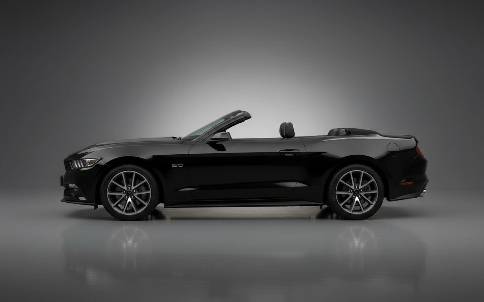 Ford Mustang Black 2021 — exterior rear view