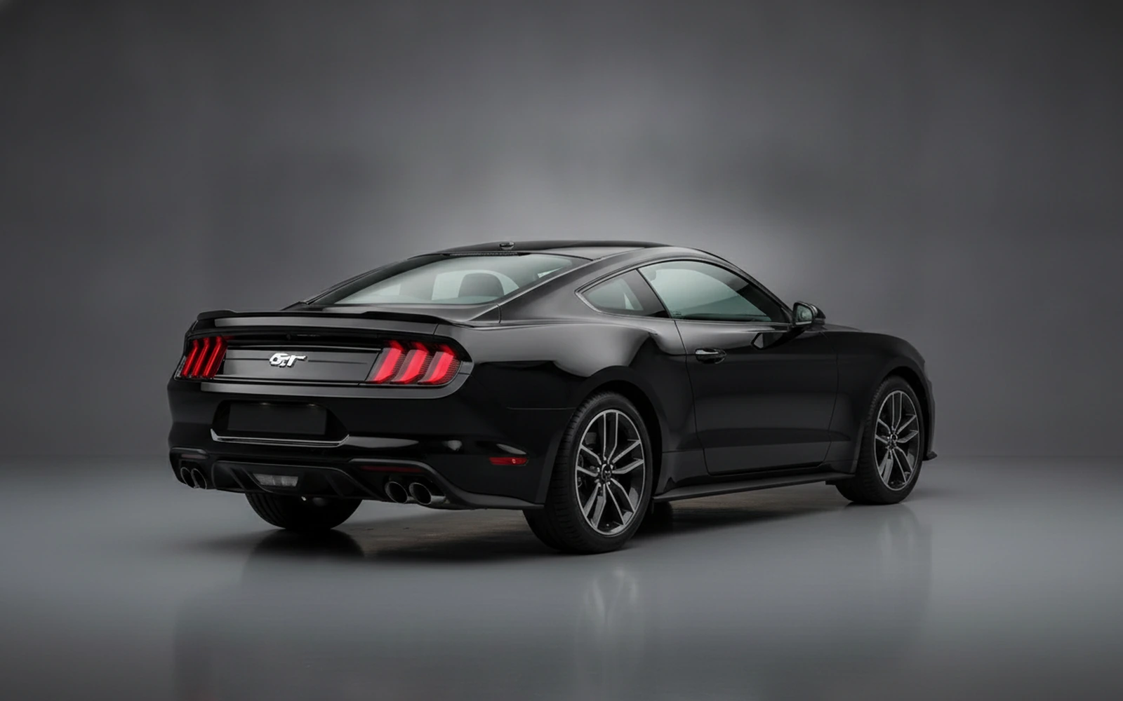 Ford Mustang Black 2022 — interior dashboard
