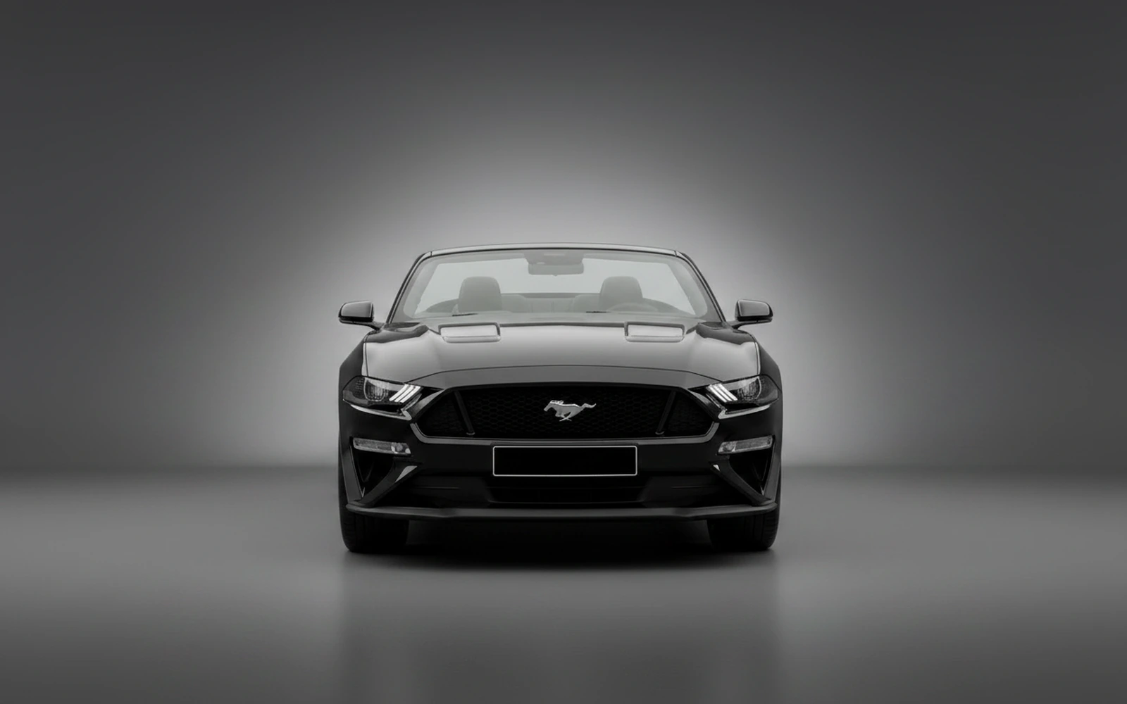 Ford Mustang Convertible D Black 2022 — exterior side view