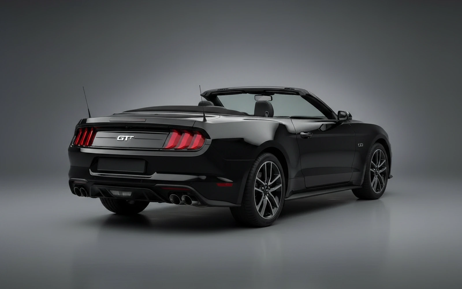Ford Mustang Convertible Black 2024 — interior dashboard
