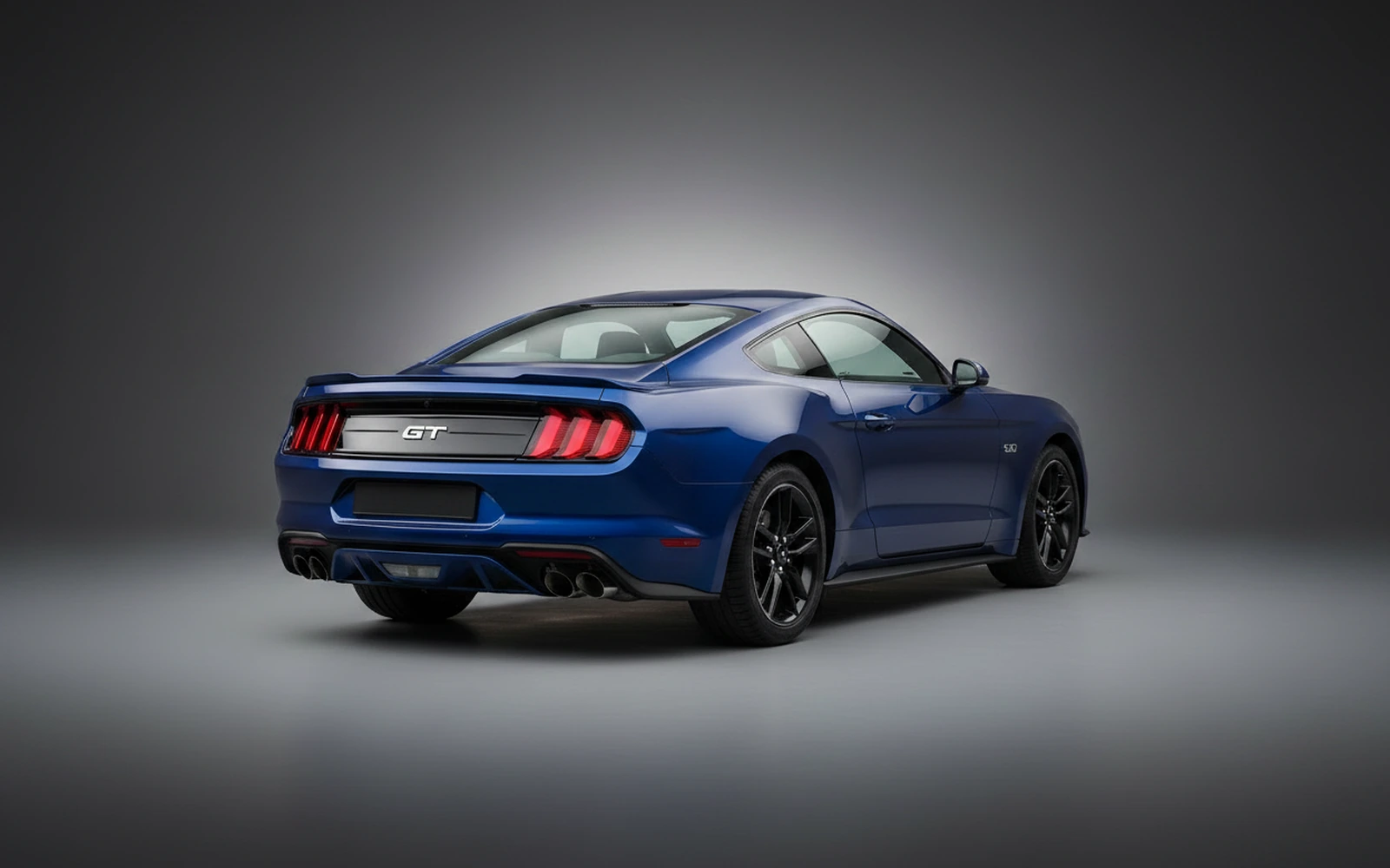 Ford Mustang Blue 2023 — interior dashboard