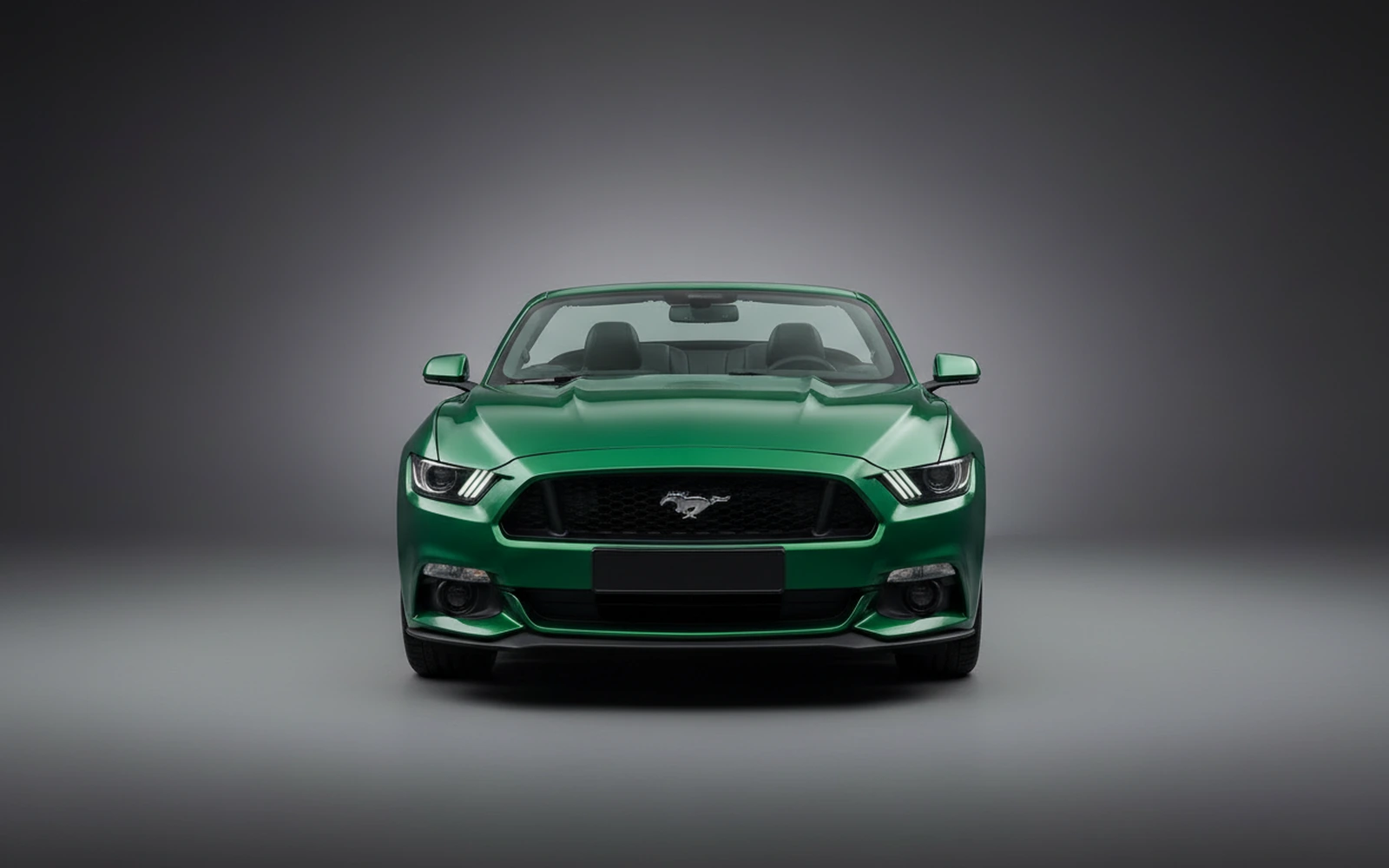 Ford Mustang Convertible Green 2022 — exterior side view