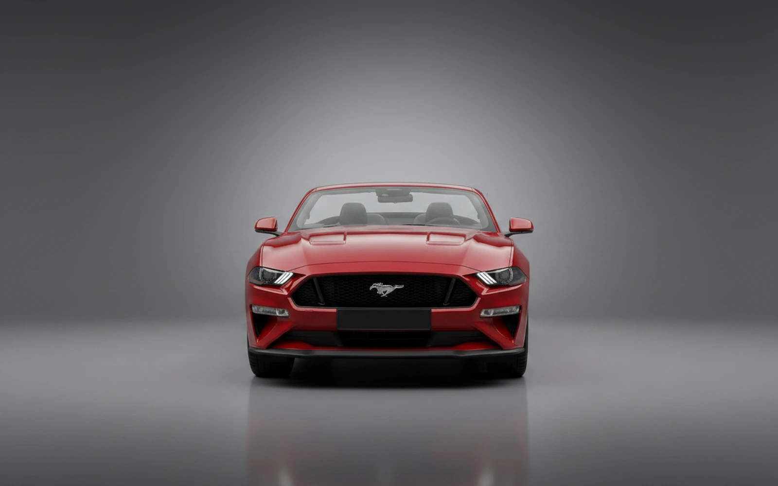 Ford Mustang GT Convertible Red 2024 — exterior side view