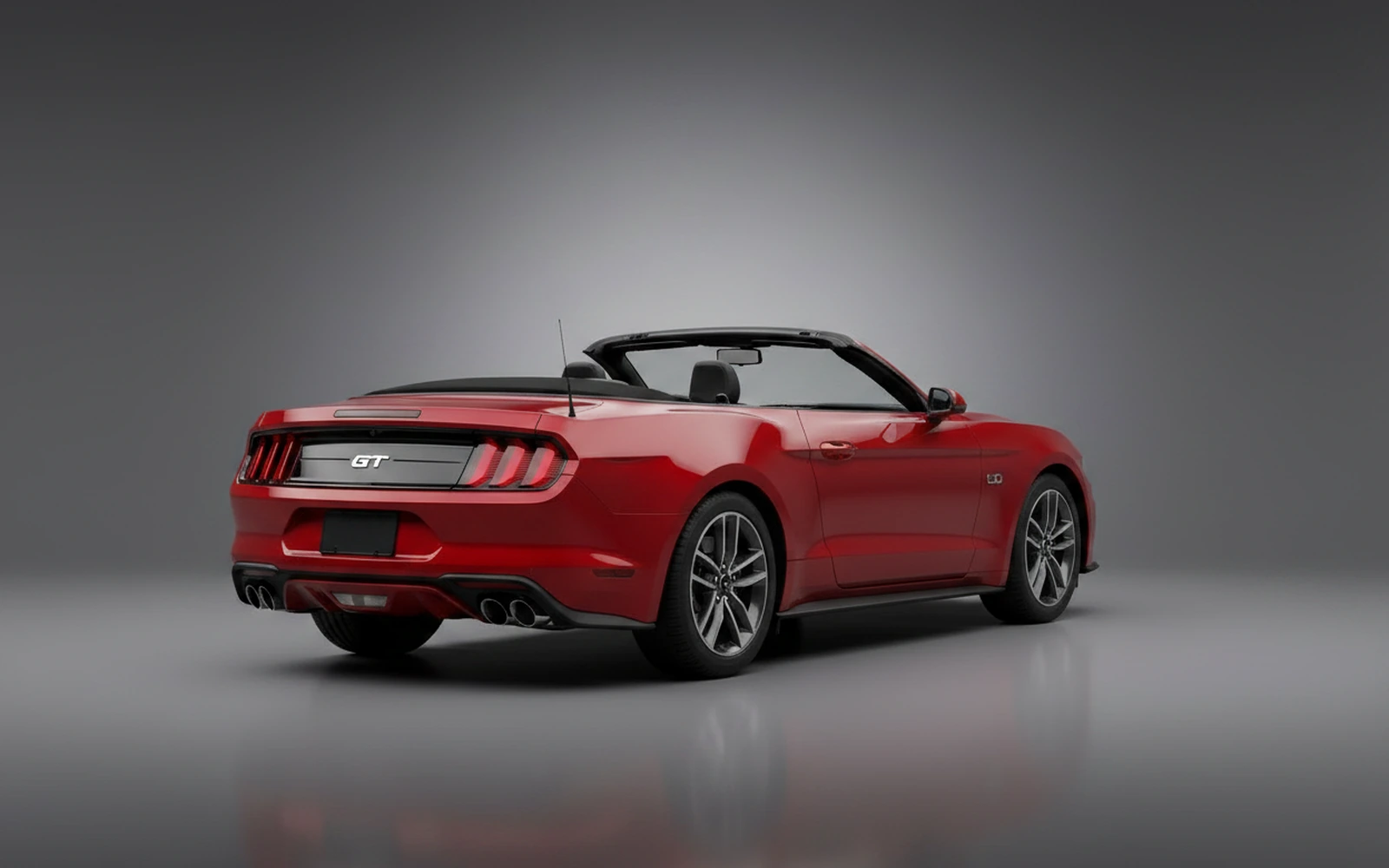 Ford Mustang GT Convertible Red 2024 — interior dashboard