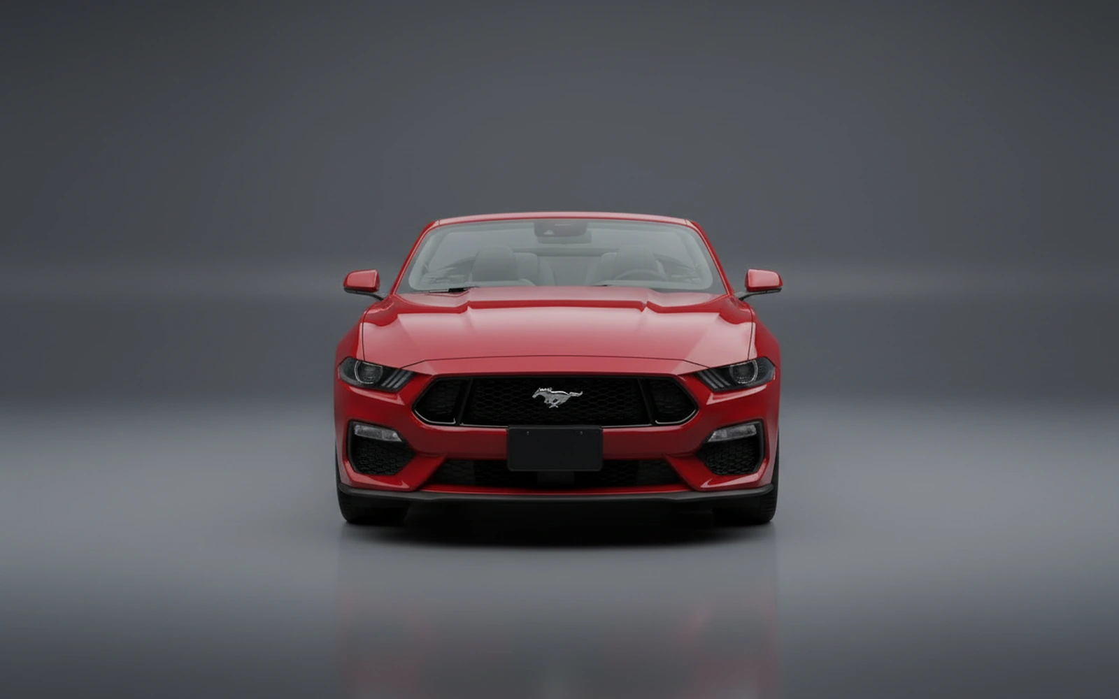 Ford Mustang Convertible Rojo 2026 — exterior side view